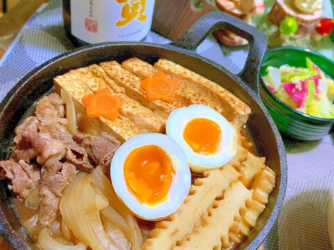 名古屋風( ´∀｀ )新玉葱と角麸のおつまみ肉豆腐